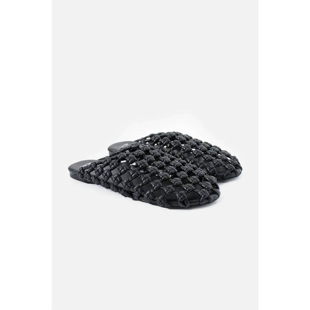 NEW JELAVU women's giselle woven mules in black